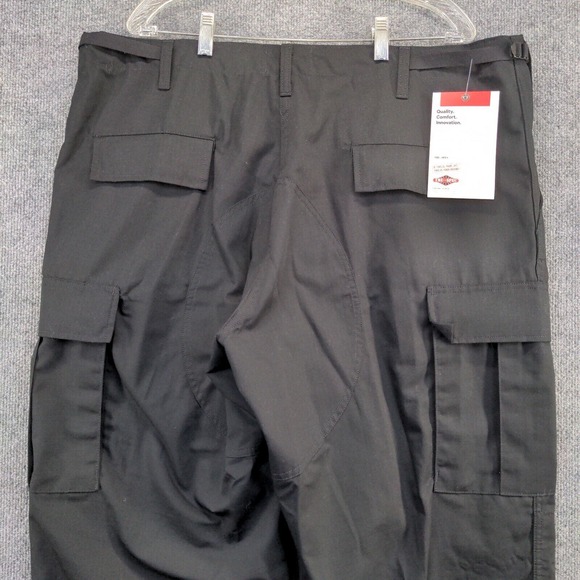 Tru-Spec Men's Cargo Ripstop Tactical Pants Black XL Flat Front W/Tags - Picture 6 of 12